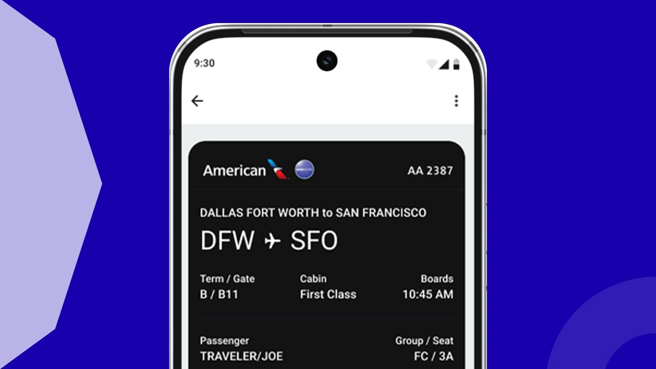 TechHounder's tweet card. American Airlines now supports Google Wallet for boarding passes, allowing Android users to save live, dynamically updated passes directly to their devices.