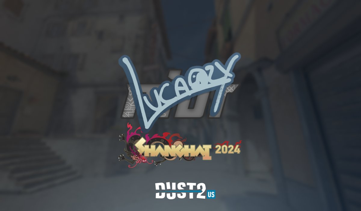 dust2us's tweet card. Lucaozy as a substitute should not have his sticker in the game.