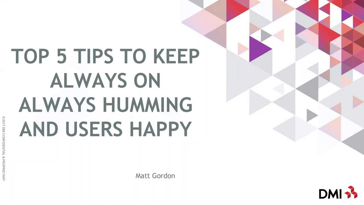 SQLPASS_HADR's tweet card. 2018 07 10 12 00 Top 5 Tips to Keep Always On Always Humming and...
