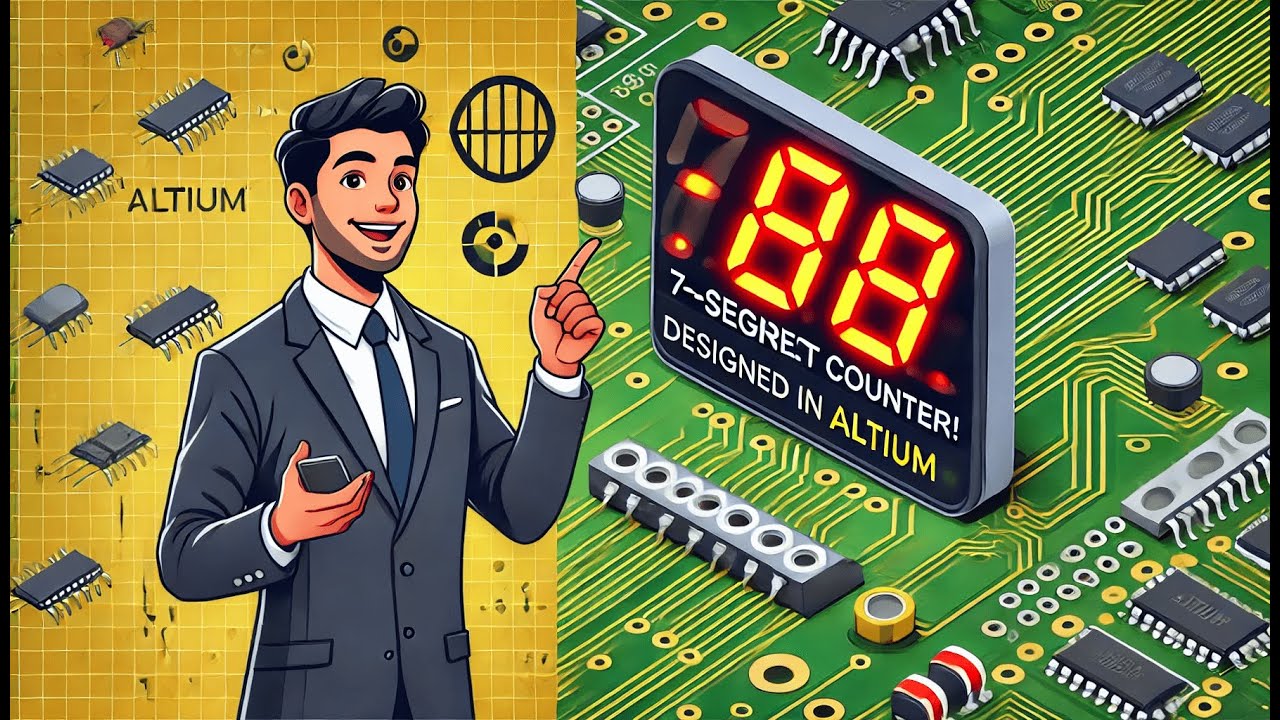 TeamEdueng's tweet card. Seven Segment Counter Using Altium Designer | Complete PCB Project...