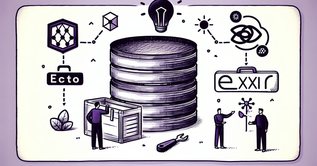elixirmerge's tweet card. Aestimo Kirina discusses the importance of managing bulk data operations in Elixir using Ecto, highlighting the performance limitations of single-record inserts and the benefits of batch processing.
