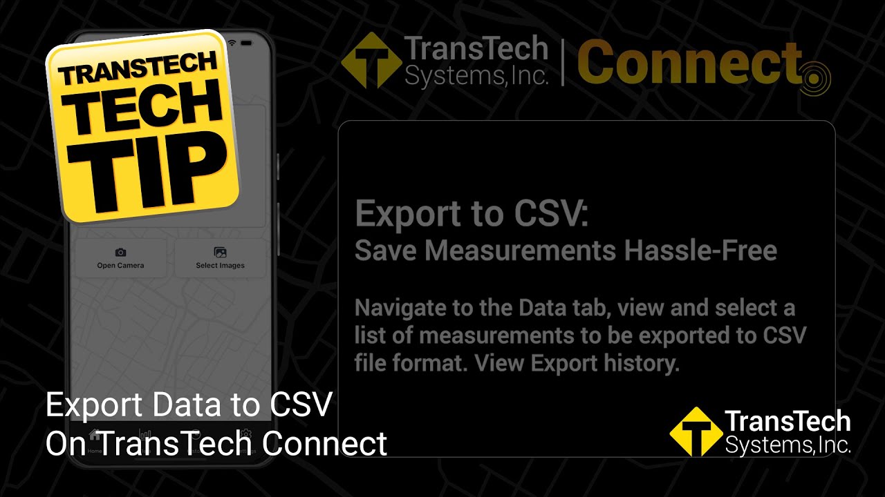 TransTechSystem's tweet card. TransTech Connect - Export Measurement Data to CSV