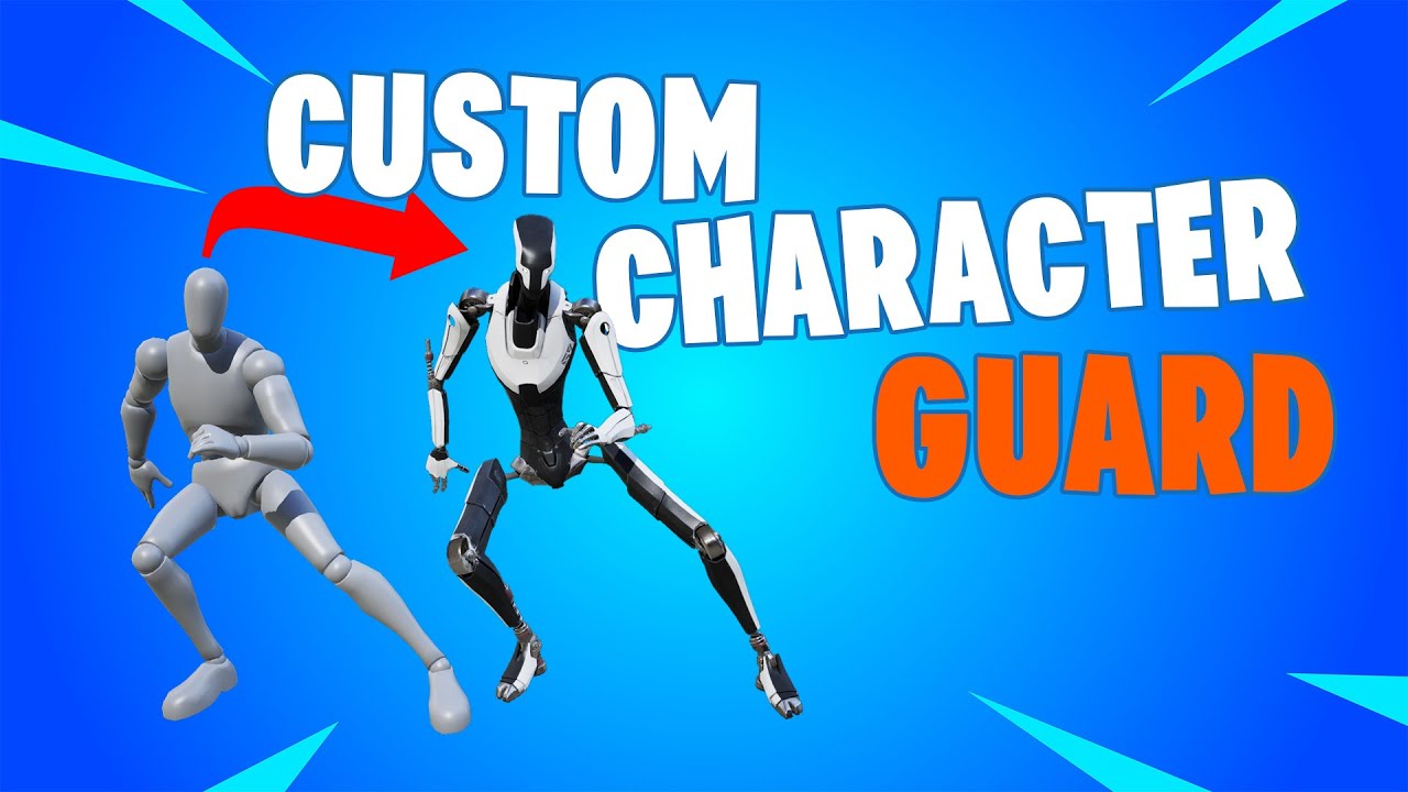 AsicsoN_UEFN's tweet card. Easily Use Custom Character as Fortnite Guard - UEFN Tutorial
