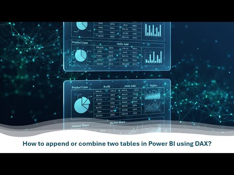 learn_scitech's tweet card. How to append two tables in Power BI using DAX | Combine two tables...