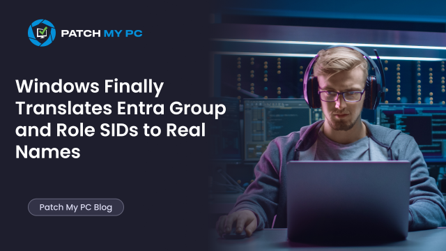 Mister_MDM's tweet card. Windows can now translate Entra group and role SIDs into real names, making it easier to identify and manage Entra identities locally.