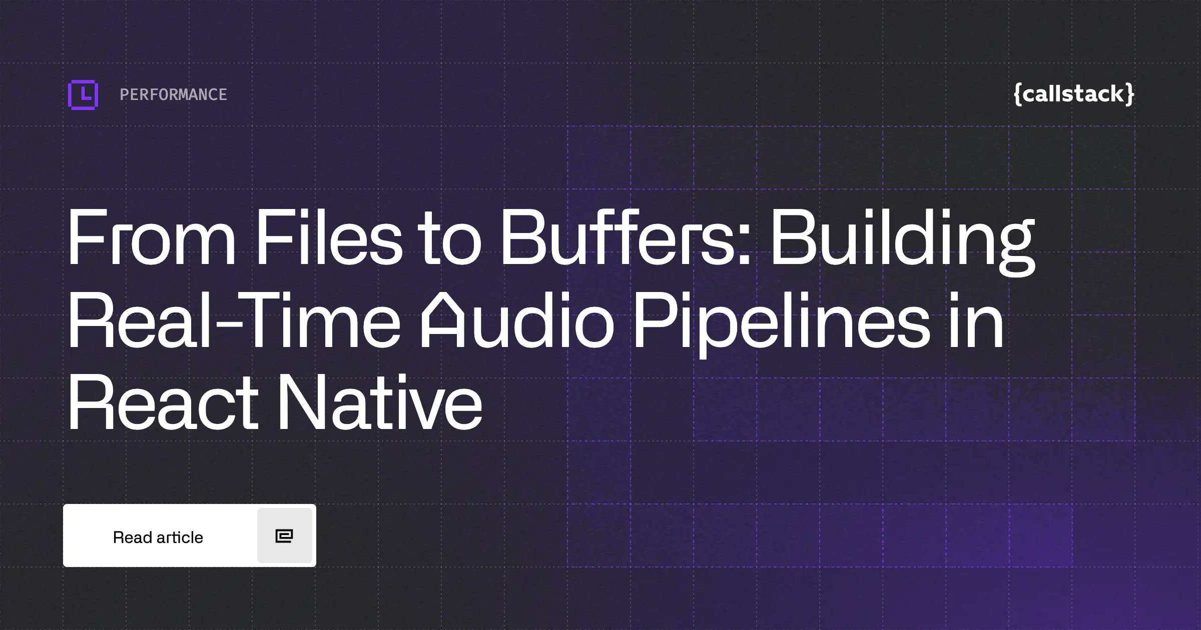 grabbou's tweet card. Learn how to move beyond file-based audio APIs and work directly with in-memory PCM data in React Native. This guide shows how to construct WAV buffers, use JSI for zero-copy transfers, and enable...