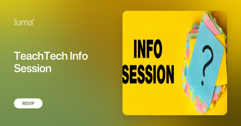 sdk_deepa's tweet card. Are you a high school student passionate about tech, teaching, or making an impact this summer? Join us for the first TeachTech Info Session — a virtual event…