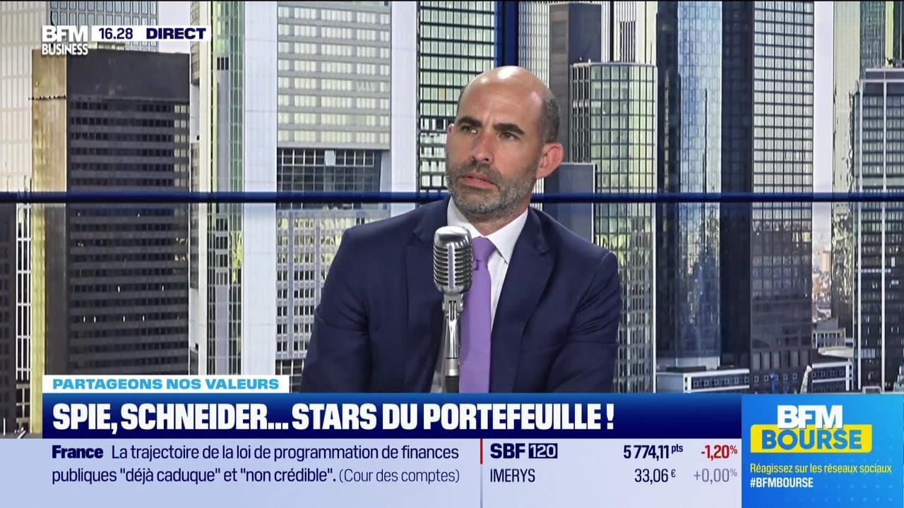 pascal_omnes's tweet card. VIDÉO - Ce lundi 15 juillet, Guillaume Chaloin, directeur des Gestions Actions chez Delubac AM, s'est penché sur les valeurs qui ont marqué le portefeuille BFM Responsable, dans l'émission BFM Bourse...