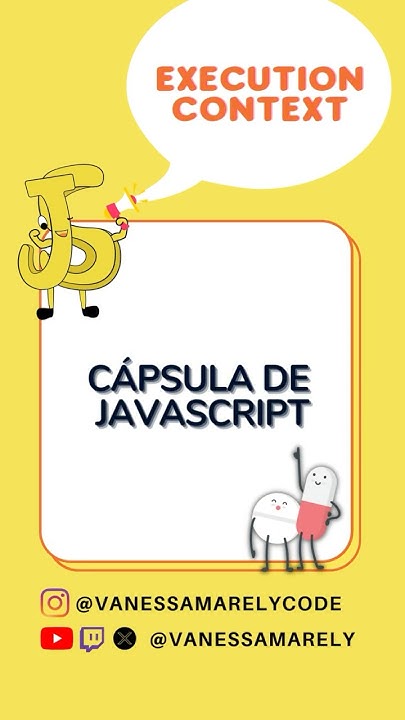 vanessamarely's tweet card. Capsula de #javascript - Execution Context #aprendejavascript