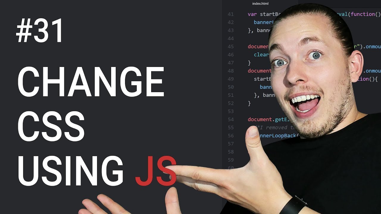 usemmtuts's tweet card. 31: How To Change CSS Using JavaScript | Document Object Model...