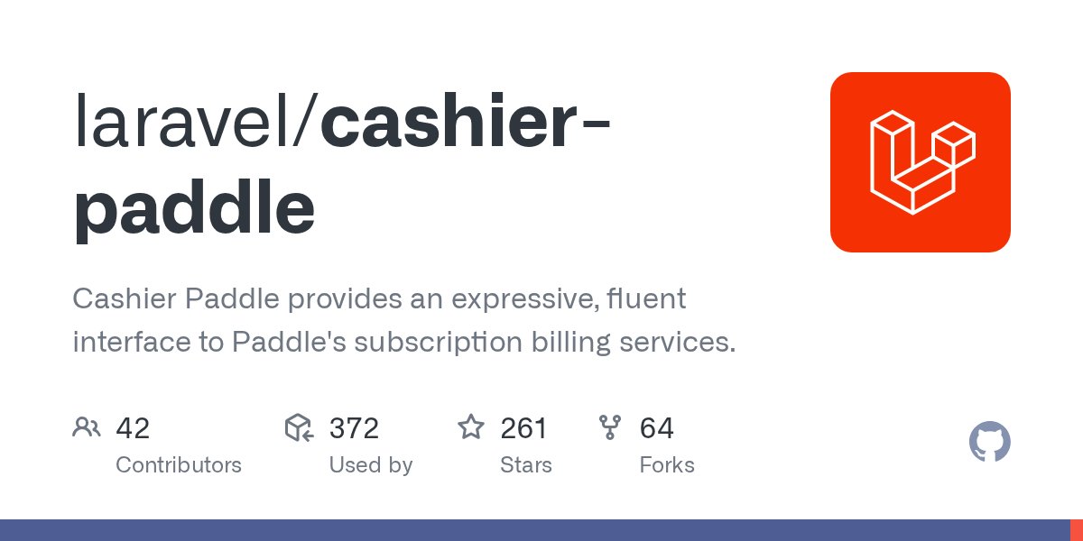 driesvints's tweet card. Cashier Paddle provides an expressive, fluent interface to Paddle's subscription billing services. - laravel/cashier-paddle