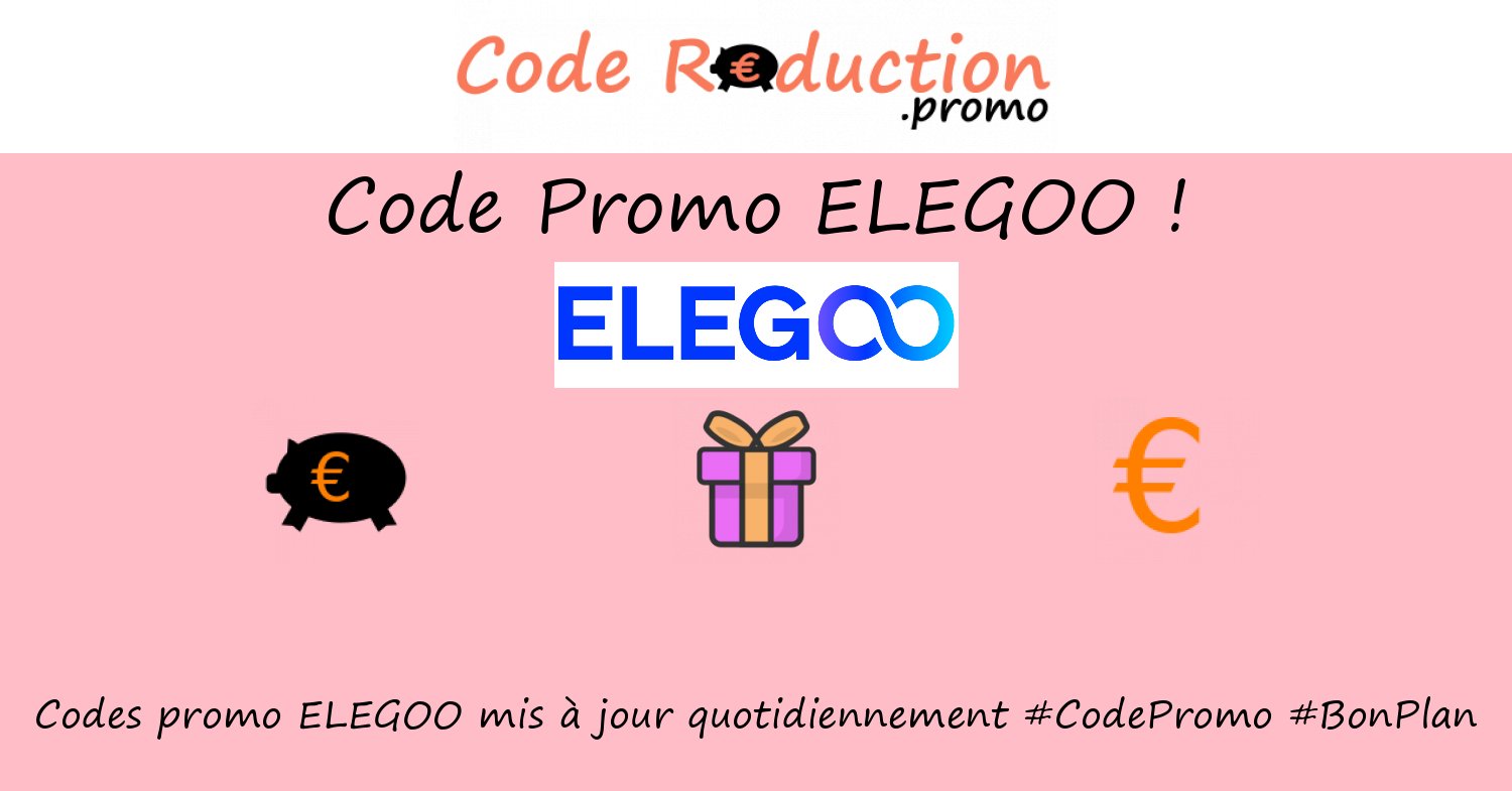 CodeRed_Promo's tweet card. ᐅ Trouvez un code promo ELEGOO valide ⭐ Obtenez des réductions exclusives en utilisant un ❤❤❤ code promo ELEGOO ❤❤❤ Octobre 2025