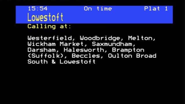 hackaday's tweet card. The first generation of real-time train information screens for British railways came in the form of suspended color CRTs in familiar rounded fiberglass housings. They were a ubiquitous sight acros…