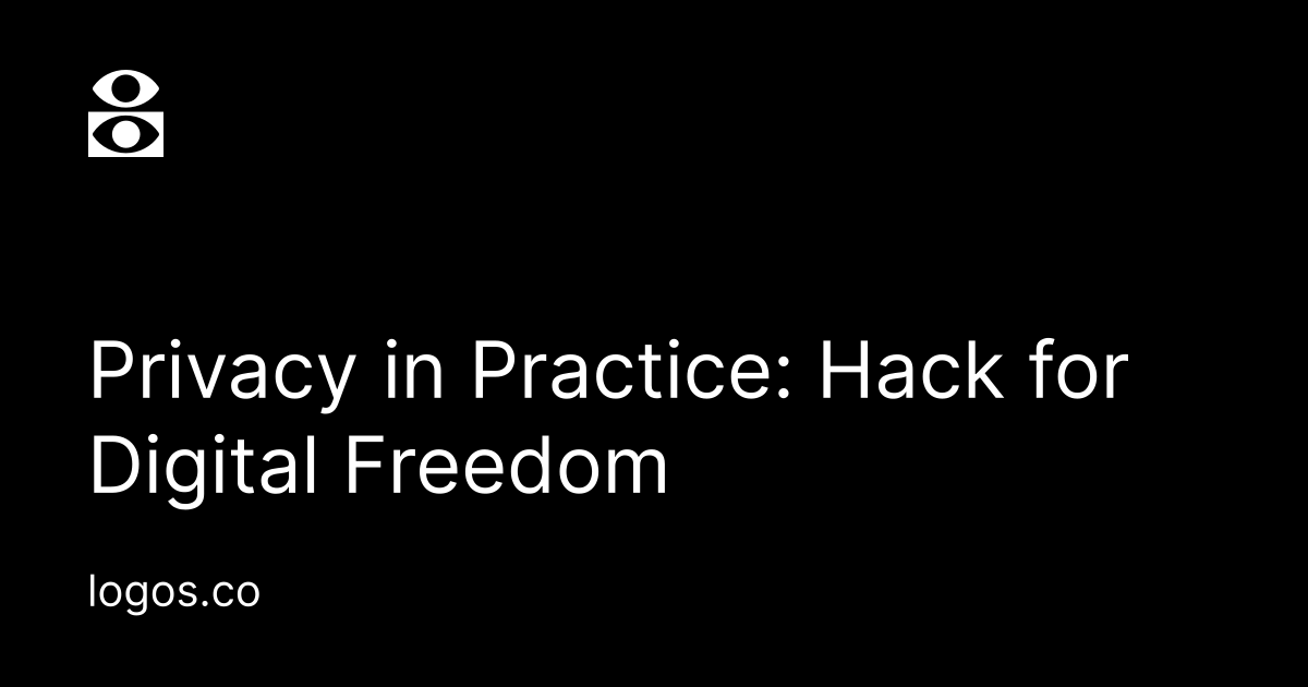 Logos_network's tweet card. Hack on privacy solutions to real-world problems. Win bounties. Defend freedom. Make a positive impact.