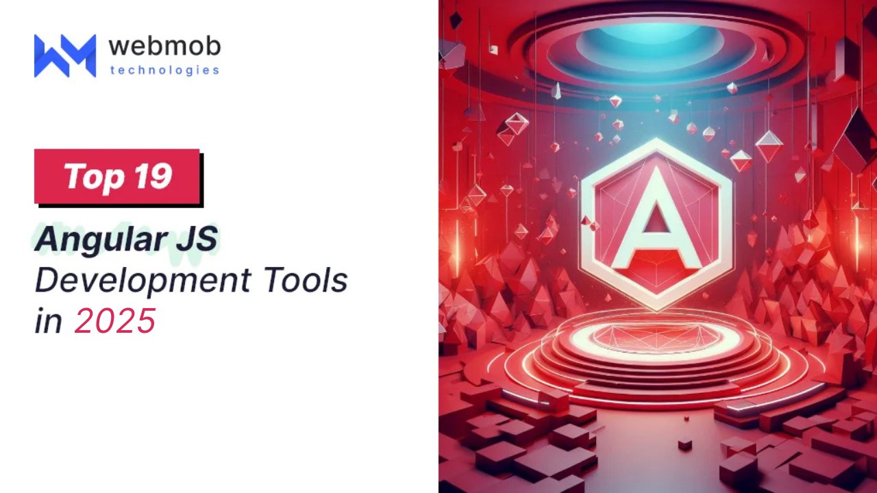 webmobtech's tweet card. We have listed the top 19 Angular JS Development Tools in 2025 that will help developers to build their own project with ease and at a faster rate.