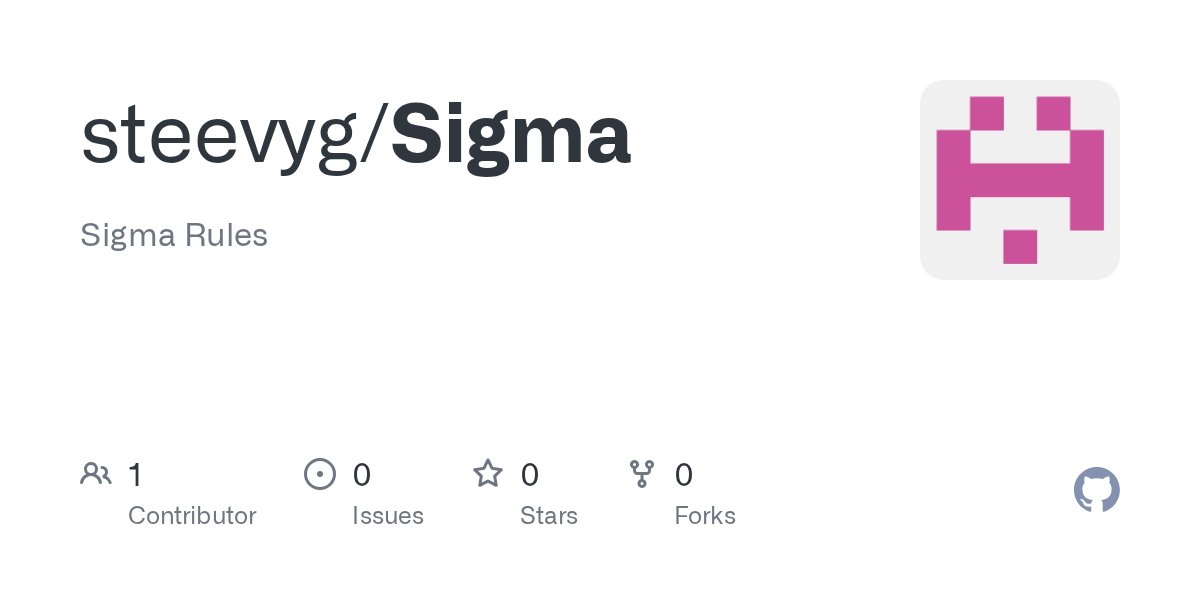 oderaszn's tweet card. Sigma Rules . Contribute to steevyg/Sigma development by creating an account on GitHub.