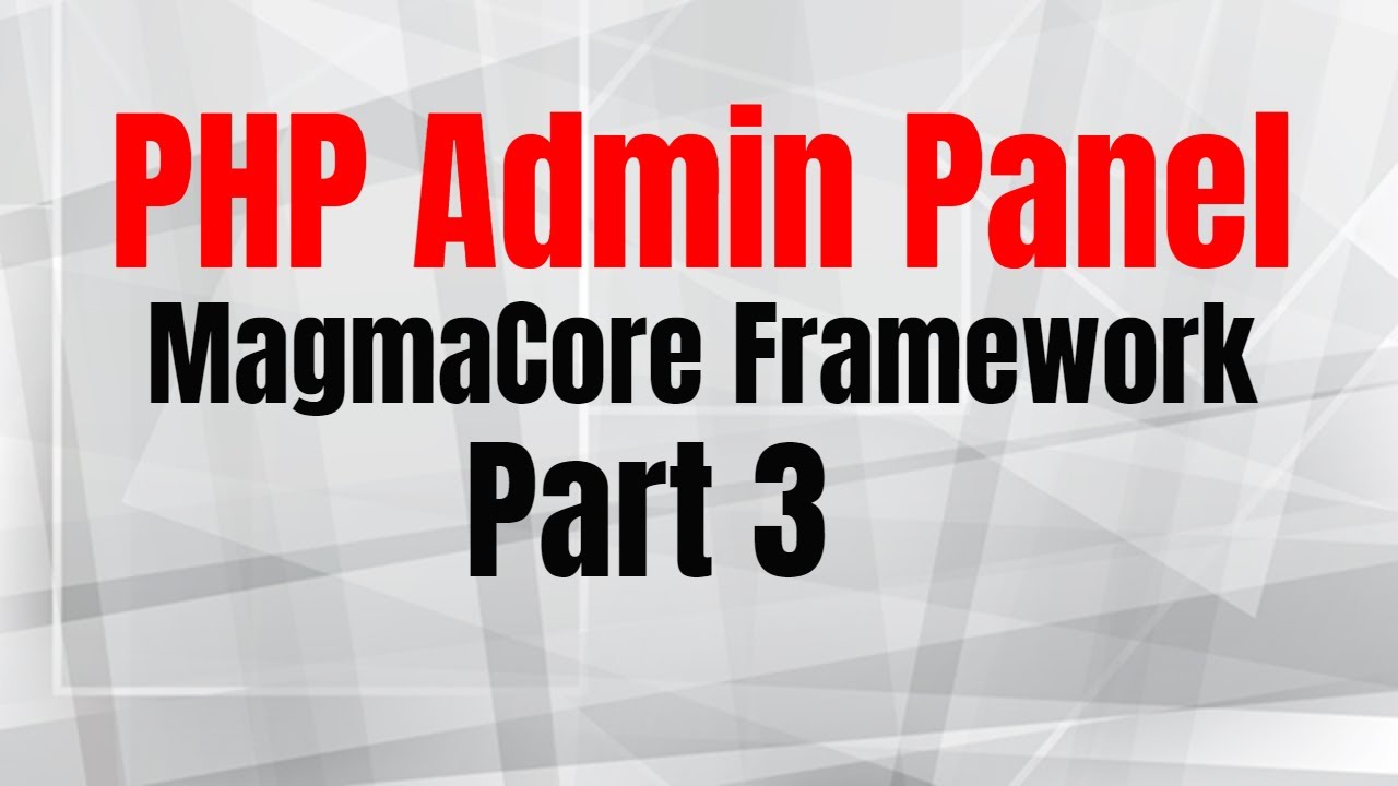 CodingWorkshop's tweet card. Building a PHP Administration Panel using Twig templating engine and...