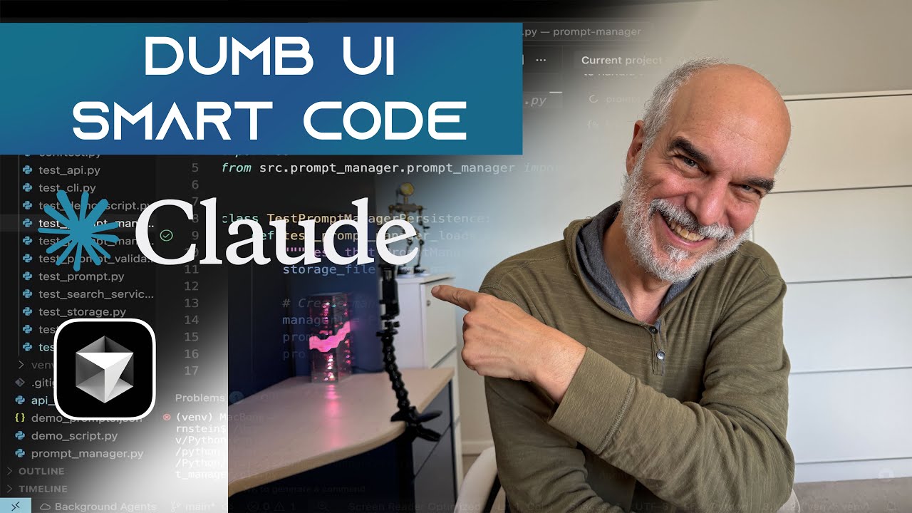 DavidSBernstein's tweet card. I Let AI Build My UI — Here’s What Happened. (Context Coding Episode...