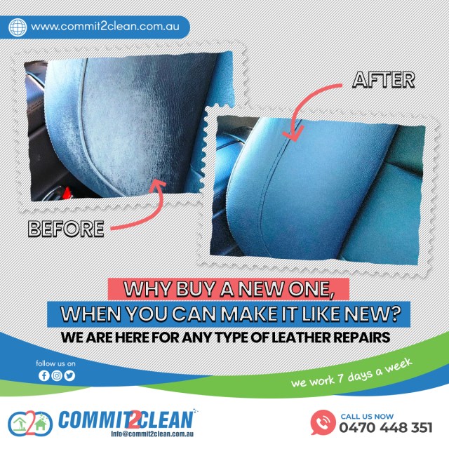 commit_2clean's tweet card. Did you know? With Us, You Can Make Your Leather Live Longer! As leather starts to wear, most of us accept that it will never look the same again or spend thousands of dollars replacing it. Your le…