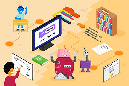 arrasoft's tweet card. Support learners to use the thinking & programming skills they learnt in Scratch in text-based programming languages like Python.