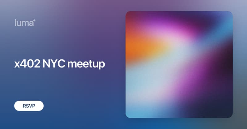 kleffew94's tweet card. Come join for the first NYC-based gathering of builders and hobbyists working on x402 - the open standard for internet-native payments. Meet up with other…