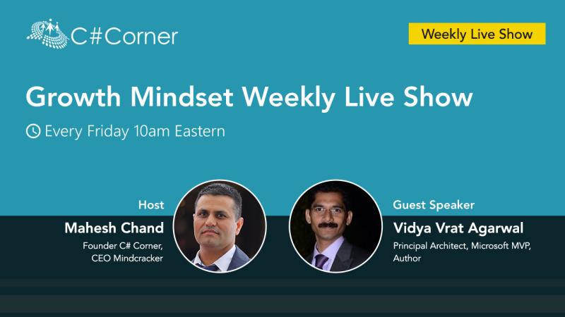 dotnetauthor's tweet card. I look forward to speaking on Growth Mindset and answer your questions this Friday, Nov 20, 2020, at 7 AM PST | 10 AM EST| 8:30 PM IST. Register "FREE" https://lnkd.in/eaaTD76