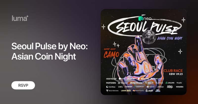 Neo_Blockchain's tweet card. 🔥 Party Highlights @ Race (Seoul No.1 Club) • 🌙 From 10.30PM till sunrise — all-night vibes • 🥂 Free drinks included • 🎤 Live show by top Korean rapper…
