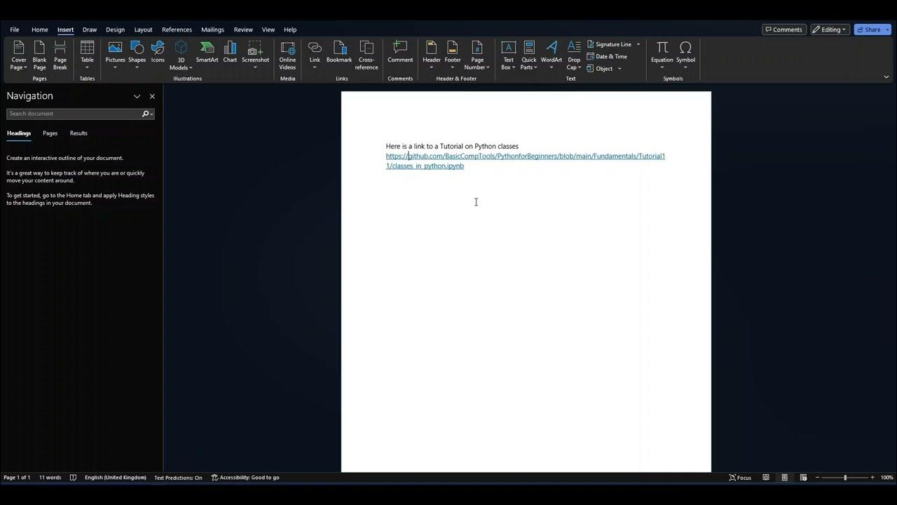BasicCompTools's tweet card. How to fix inconsistent spacing with URLs in a Microsoft Word document