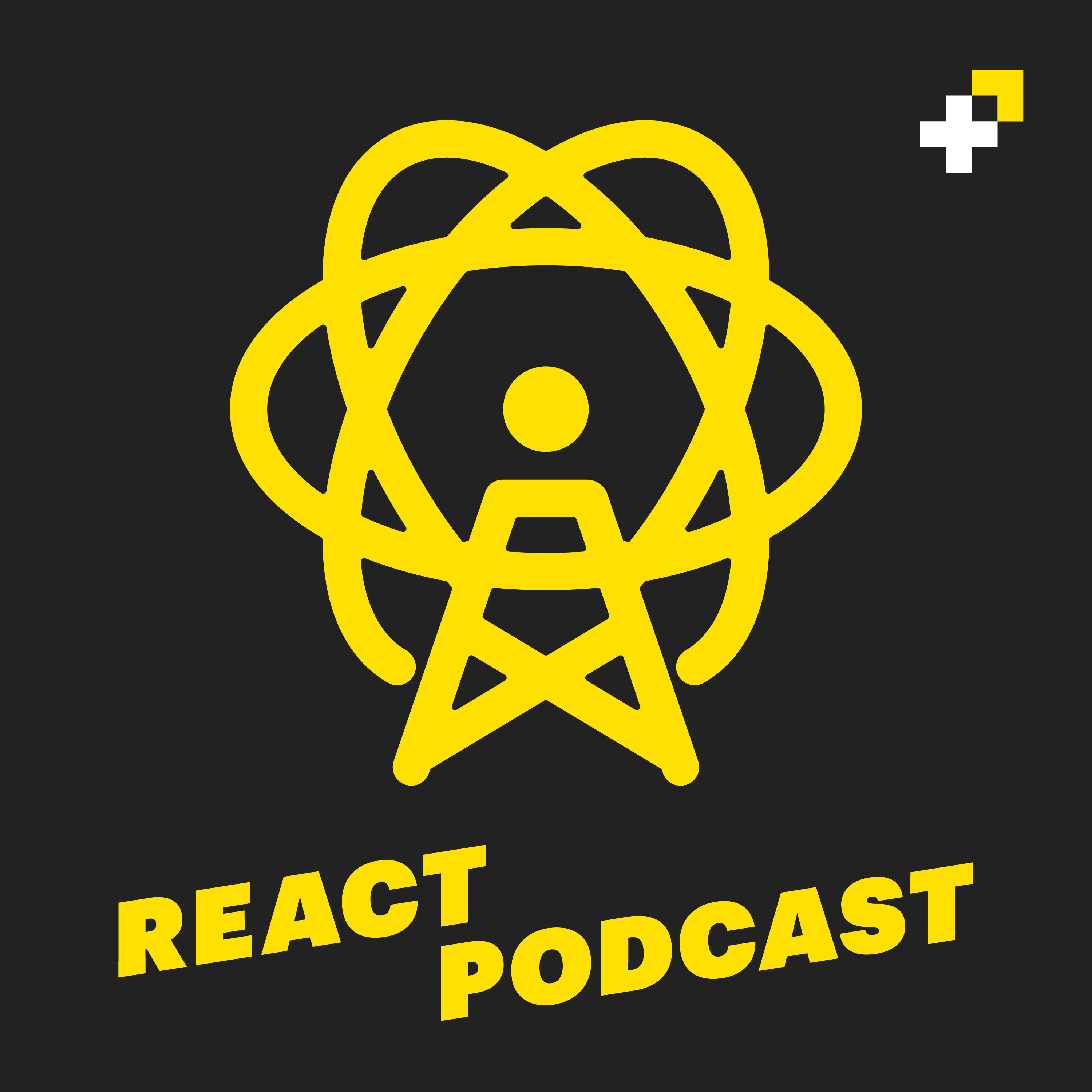 httpJunkie's tweet card. React Podcast