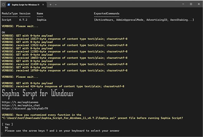 TrishTech's tweet card. Sophia Script is a revolutionizing PowerShell script for anyone looking to customize, fine-tune and optimize their Windows operating system.
