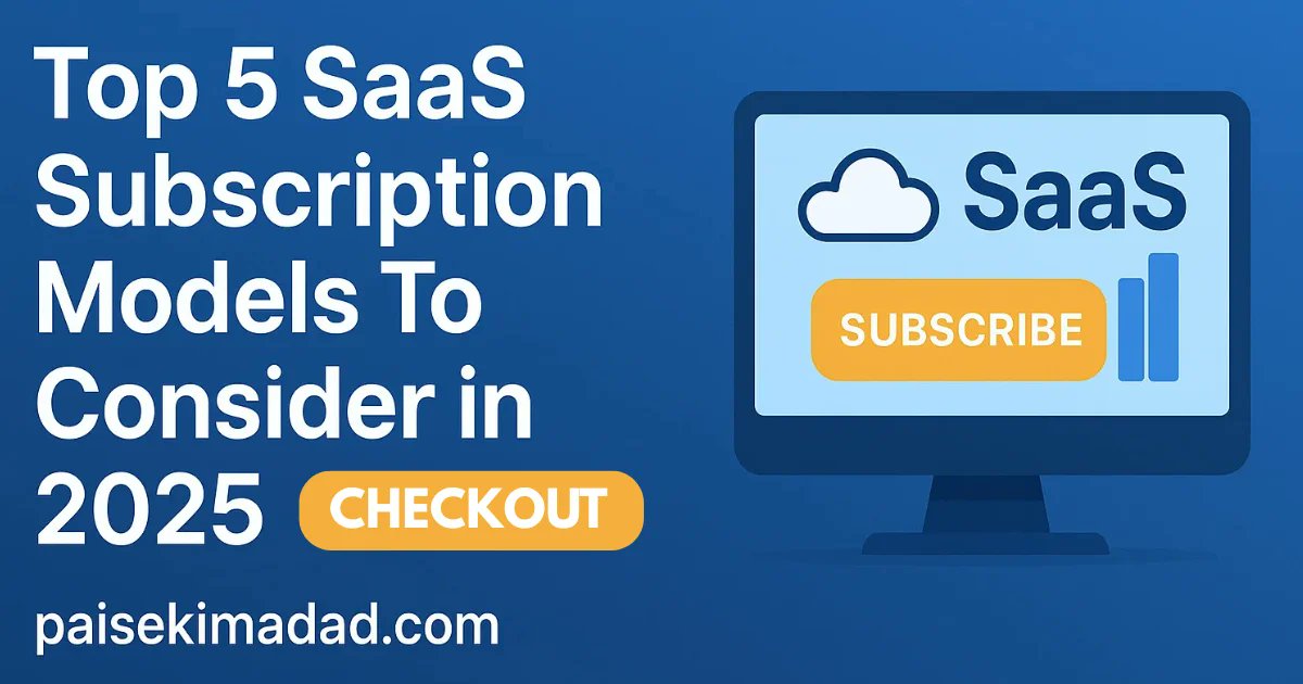 Harsh6979's tweet card. Checkout the top 5 SaaS subscription models in 2025, including freemium, flat-rate, tiered, per-user, and usage-based pricing.