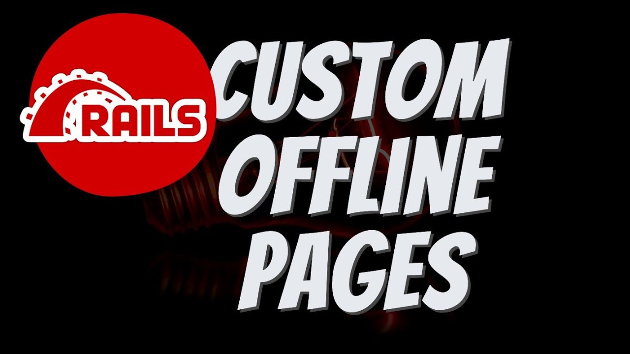 siaw23's tweet card. How to Create a Custom Offline Fallback Page with Rails