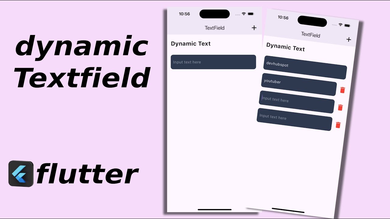 codesolution101's tweet card. Make dynamic Textfield with flutter - Devhubspot
