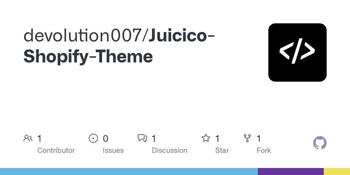 devolution007's tweet card. Contribute to devolution007/Juicico-Shopify-Theme development by creating an account on GitHub.