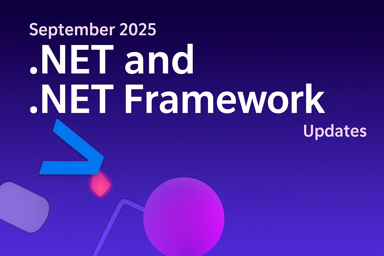 bc3tech's tweet card. A recap of the latest servicing updates for .NET and .NET Framework for September 2025.