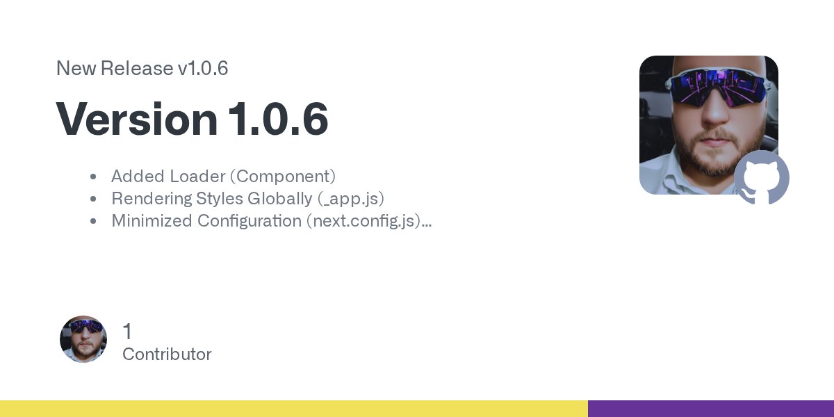 wejustcode's tweet card. Added Loader (Component) Rendering Styles Globally (_app.js) Minimized Configuration (next.config.js) Updated Next & React to Latest for Image, Routing, and Style (CSS) support and Newest Feat...