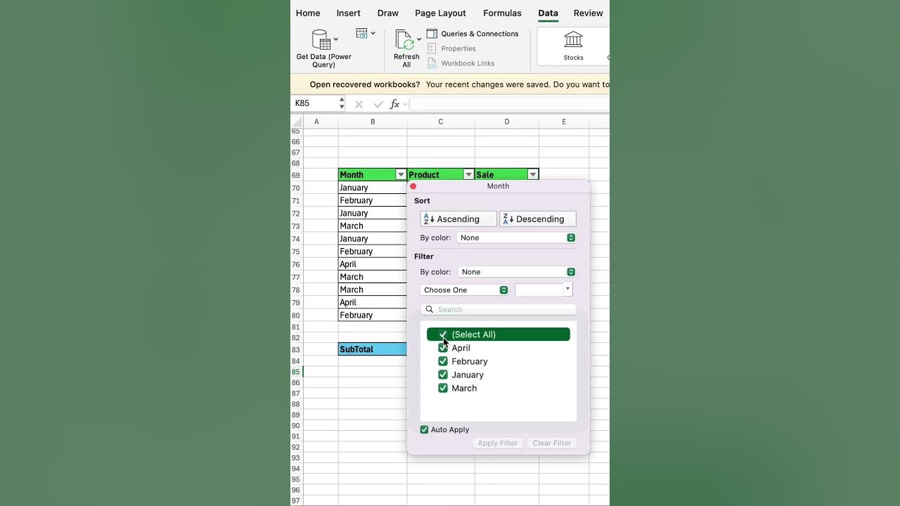 uxunleashed's tweet card. How to use SUBTOTAL Function in Excel #excel #exceltips #exceltutorial