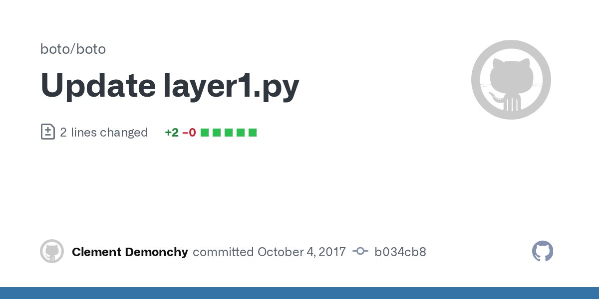 pythonboto's tweet card. Add more information on rebuild_environment