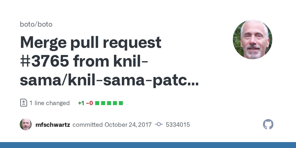 pythonboto's tweet card. …onment Update layer1.py