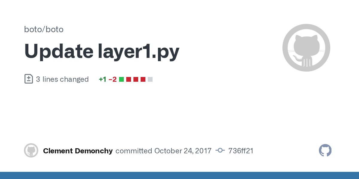 pythonboto's tweet card. Change according to request in review