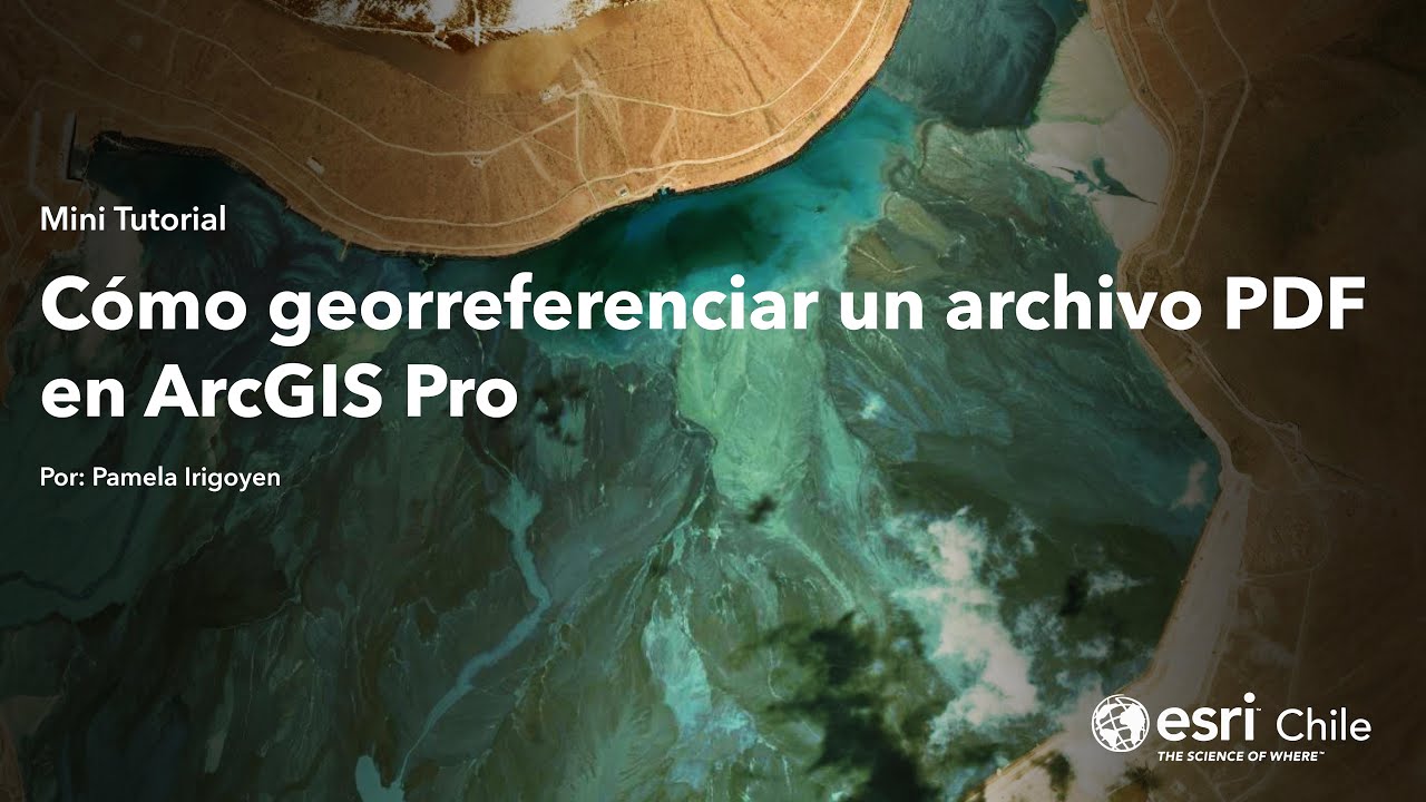 EsriChile's tweet card. Cómo georreferenciar un archivo PDF en ArcGIS Pro