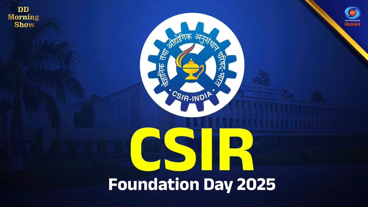 CSIR_NIScPR's tweet card. DD Morning Show | CSIR Foundation Day 2025 | DD National