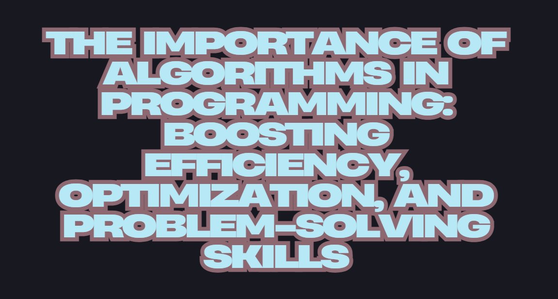 RashidJ302's tweet card. An algorithm is a step-by-step procedure or set of rules for solving a problem or performing a task. In programming, algorithms are the logic behind t