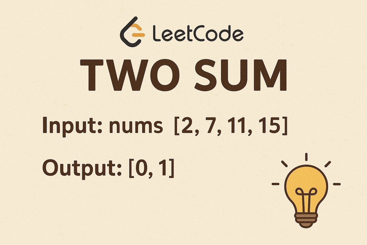 davthecoder's tweet card. Master LeetCode's Two Sum problem. This guide explains the optimal O(n) hash map solution in Kotlin, with step-by-step code and complexity analysis.