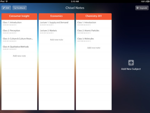 ChiselNote's tweet card. A few noteworthy features have just been chiseled onto the iPad note-taking app Chisel.