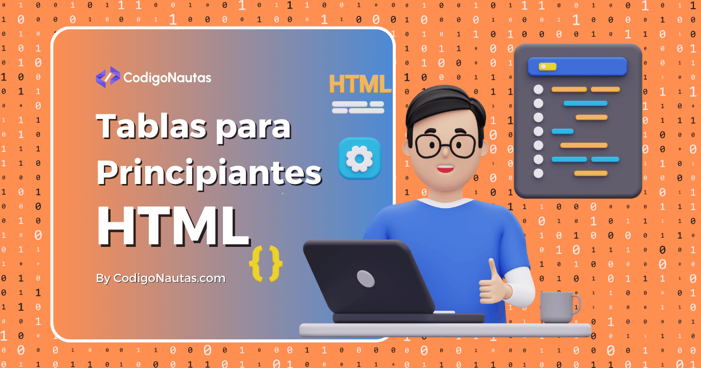 CodigoNautas's tweet card. Aprende a crear tablas HTML fácilmente. Domina etiquetas HTML como table, tr, td, th, thead, tbody, tfoot y caption.