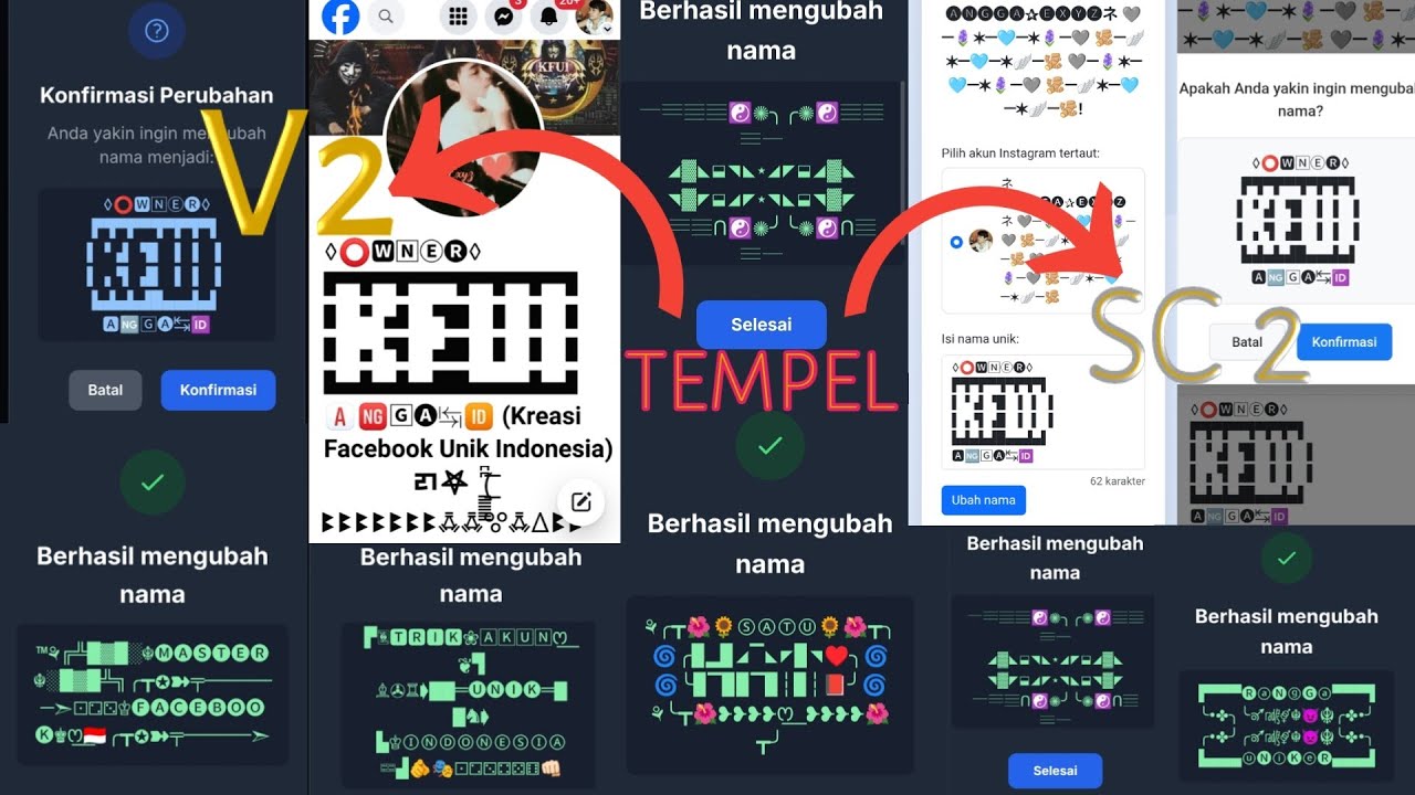 anggaexyz's tweet card. Ada Dua Cara! Cara Tempel Font Facebook Timbul Di Script V2 & Sc 2 Fb...
