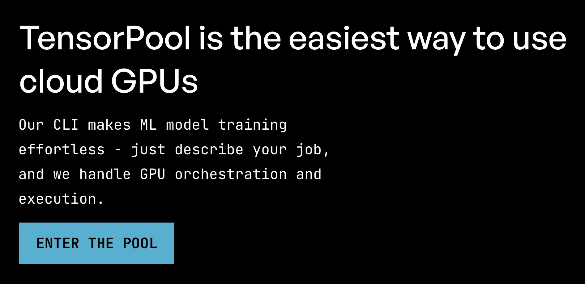 founderjournals's tweet card. TensorPool Launches: The Easiest Way To Use GPUs 🌊