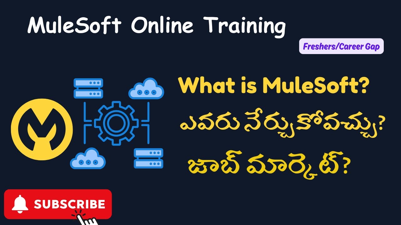 VlrTrainingKphb's tweet card. What is MuleSoft in Telugu || MuleSoft Training Course Overview By...
