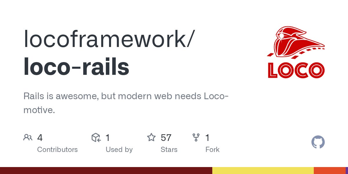 artofcode_co's tweet card. Rails is awesome, but modern web needs Loco-motive. - locoframework/loco-rails